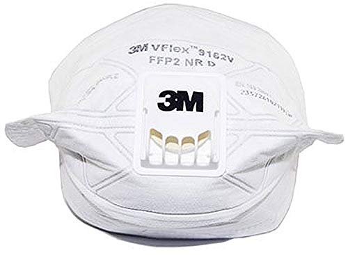 Preisvergleich Produktbild 3M Atemschutzmaske VFlex 9162E FFP2 mit Ausatemventil Staubmaske VFlex 9162E FFP2