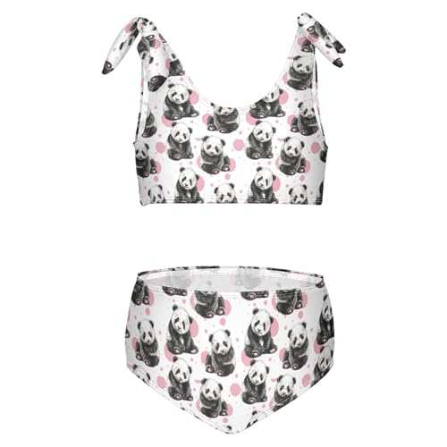 Image of Girls Tankini Swimsuit Bathing Suit Two Piece Bikini Summer Beach Swimwear with Adjustable Strap 3-12 Years