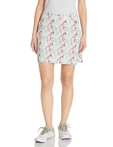 Cutter & Buck Women's CB Drytec Julia Printed Skort, White, 2