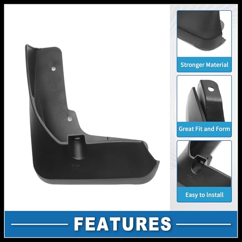 Image of Mud Flap Splash Guard with Mount Accessories Front & Rear Side Mud Guard for Acura RDX 2019-2023 (Set of 4) Durable Material