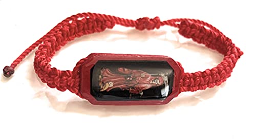 Chavarrieta Red Thread Bracelet Pulsera Roja de hilo de la Santa Muerte, Black3