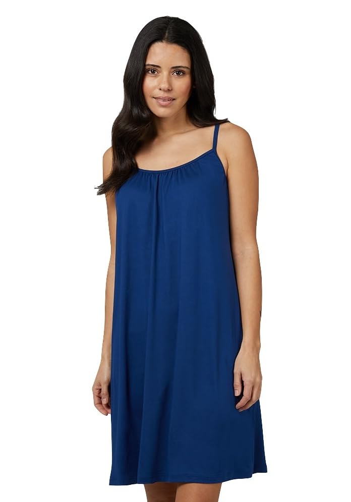 Image of 32 Degrees Women's Cool Flowy Bra Dress | with Built-in Cups | Relaxed Fit | Adjustable Spaghetti Strap