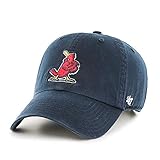'47 MLB Cooperstown Clean Up Adjustable Hat, Adult (St Louis Cardinals Navy Cooperstown)