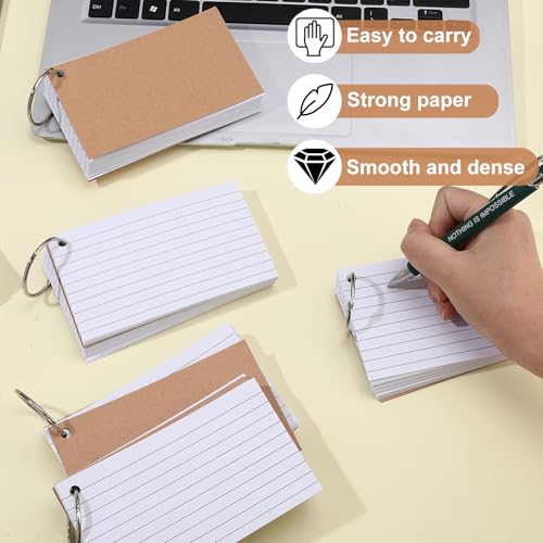 Tarjetas flash en blanco con rayas para un aprendizaje estructurado y móvil 5