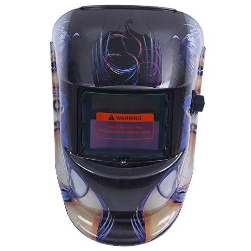 Cagoule Soudure,Masque Soudure Masque de soudage Bois Solaire Casque de soudage Automatique Protection du Visage (énergie Solaire for la Recharge)