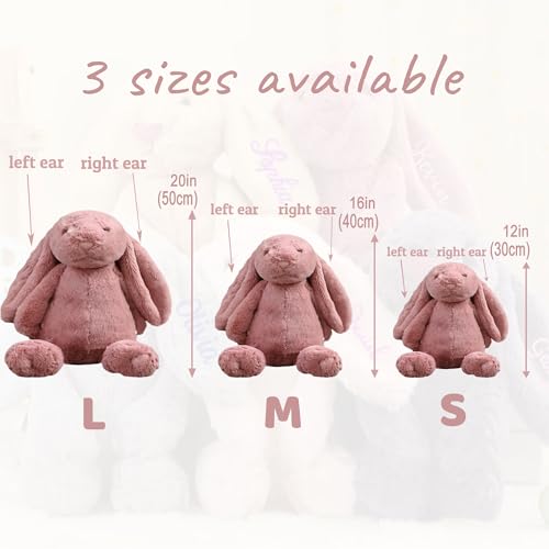 Custom-Easter-Bunny-Custom-Bunny-Stuffed-Animals-With-Childs-Name-Handmade-Personalized-Plush-Rabbit-Toy-for-Girls-Boys-Kids Custom Easter Bunny Custom Bunny Stuffed Animals With Childs Name Handmade Personalized Plush Rabbit Toy for Girls Boys Kids
