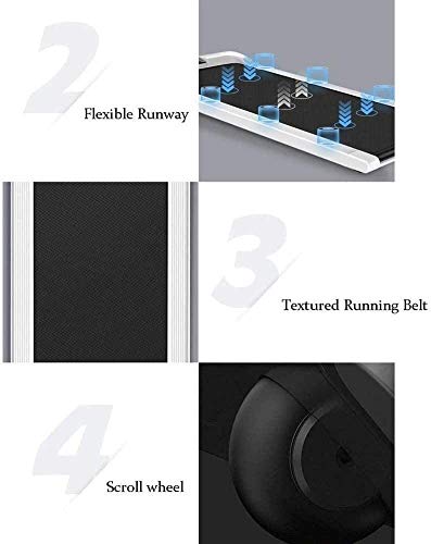 Image of Treadmill Multifunctional Flat Treadmill Simple Folding Walking Machine Household Gym Fitness Equipment for Men and Women White
