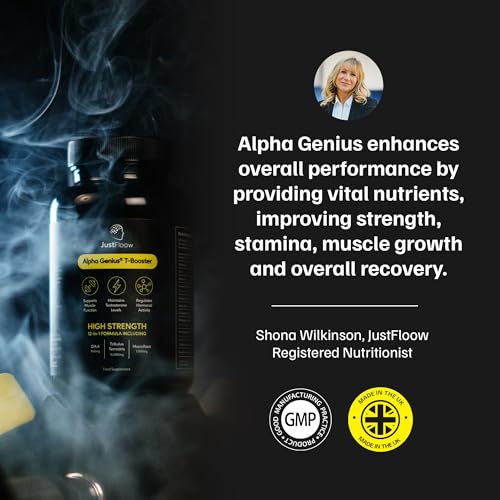 JustFloow Alpha Genius® Testosterone Supplements for Men - Improve Recovery, Energy Levels & Muscle Function - Testosterone Booster Formulated with Tribulus Terrestris, D-Aspartic Acid & Maca Roots - Image 6