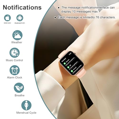 IOWODO Women's Smart Watch - HD Fitness Tracker with Calls - Image 5