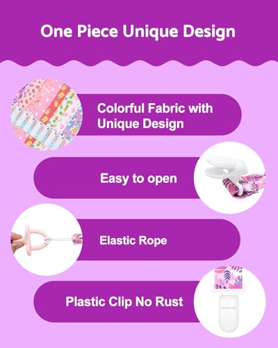 Image of ALVABABY Pacifier Clips 8 Pack Pacifier Binky Paci Holder Leashes for Teethers 8DP22A