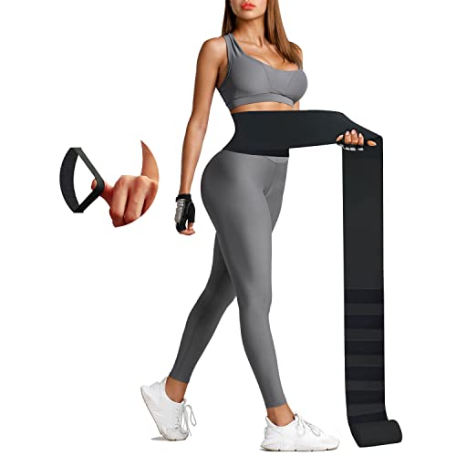 Snatch Me Up Wrap Bandage,Waist Trainer for Women Lower Belly Fat with Anti-Roll Loop,Waist Wrap Hourglass Body Shaper, Invisible Waist Trimmer, Stomach/Body/Tummy Shaper Waist Belt Plus Size Black
