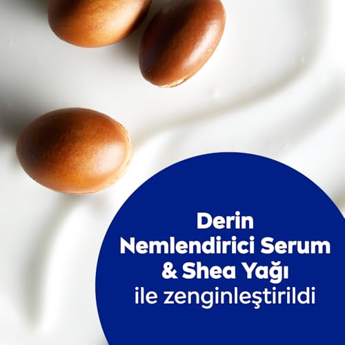 NIVEA Derin Nemlendirici Vücut Sütü Smooth Sensation 250ml, Kuru Cilt, Shea Yağı, 48saat Nem, Yumuşak Cilt