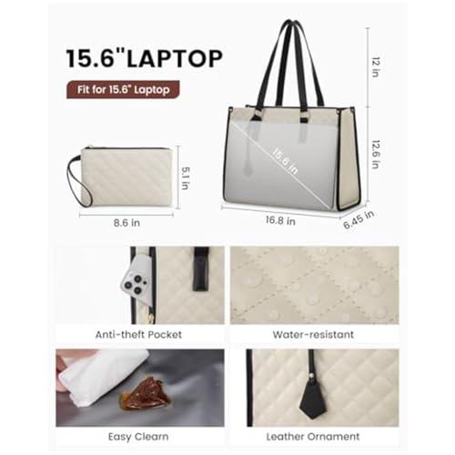 Sac ordinateur portable grande capacité avec compartiments de protection - 5