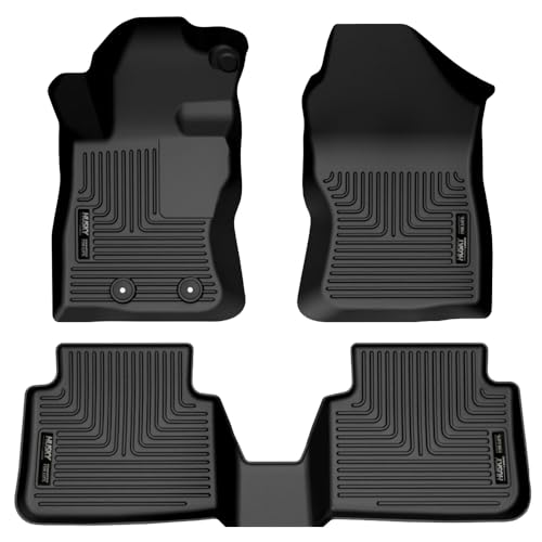Husky Liners Weatherbeater Floor Mats | Fits 2024-2026 Subaru Crosstrek & Impreza | Front & 2nd Row, 3-pc Black - 95451