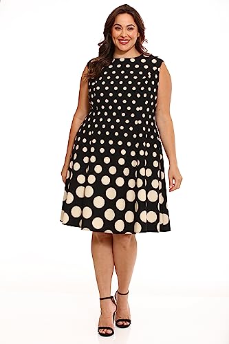 Image of London Times Womens Dresses Cap Sleeve Fit and Flare - Elegant Summer Cocktail Graduation Garden Party Wedding Guest Dress
