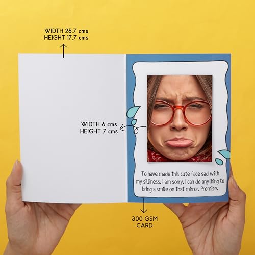 Image of Oye Happy - Sorry Mirror Card - Apology Gift for Your Loved Ones /Boyfriend /Girlfriend /Husband /Wife