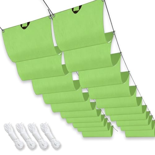 Voile d'ombrage protection solaire coupe-vent et bâche rétractable wave - 2
