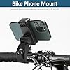 APOMOONS Mic Stand Phone Holder Clip 180° Rotation Flexible Microphone Arm Mount Clamp for all Handheld Transmitters Microphone Holder, Bike Cellphone Holder for Live Broadcast, Recording, Riding #4