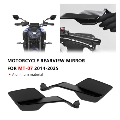 Rétroviseurs fixes pour MT07 anti-vibration et réglables - 2