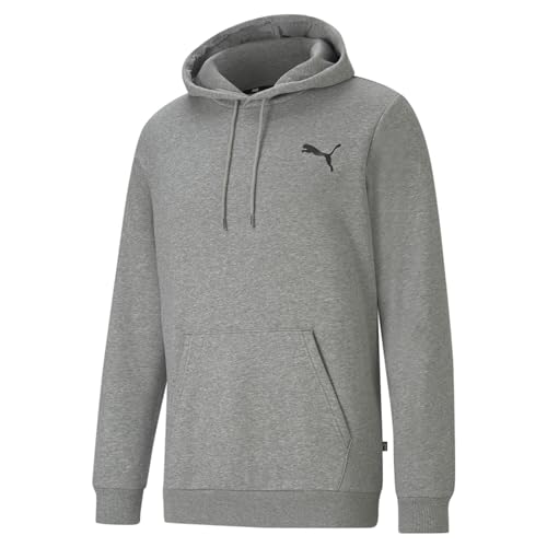 PUMA Mens Essentials Small Logo Hoodie - Gray S