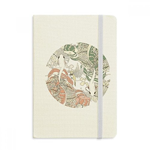 Carnet Ukiyo-e Japon A5 en tissu couverture rigide de 144x210 mm journal classique
