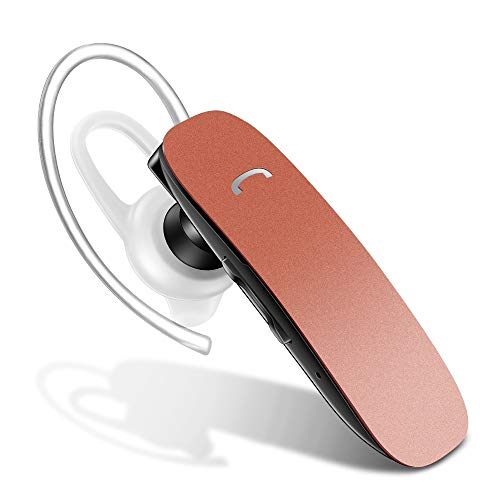 Bluetooth Earpiece for Cell Phones - GLCON Voice Command Bluetooth Headset Wireless Earbuds