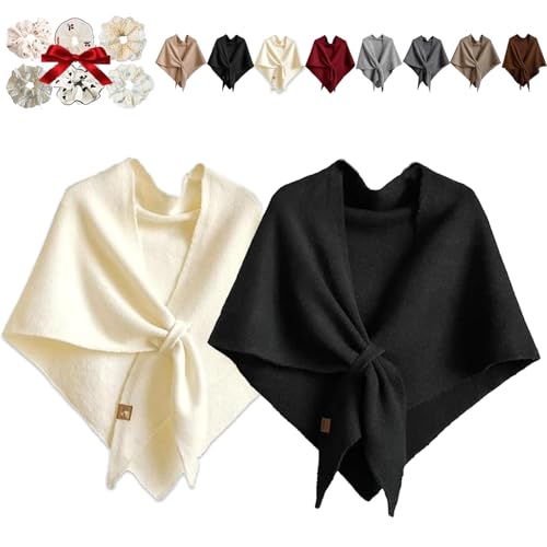 2025 Upgraded Knitted Pashmina Shawl Wraps for Women, Cashmere Scarf, Cashmere Scarf Shawl, Cardigan Sweater Shoulder