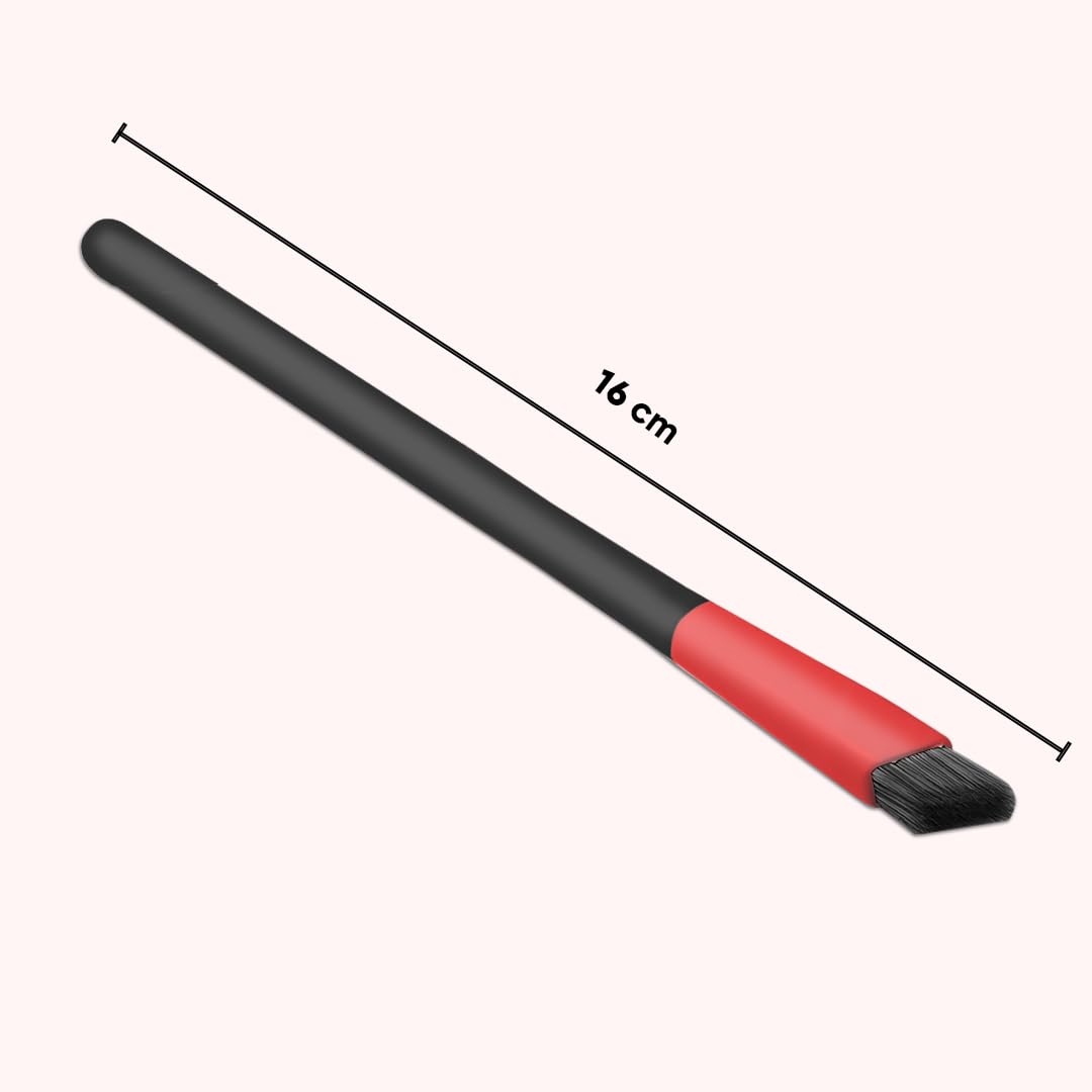 Gleva Multi-Function Eyebrow Brush, Professional Realistic Eyebrow Brush, Square Angled Eyeliner Eyebrow Brush, Stroke Brow Stamp Brush, Filling & Shaping Eyebrows Enhancers Brush (Black Pink) - Image 7 thumbnail