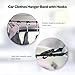 OJYDOIIIY Car Clothes Hanger Bar Strap with Hanging Hooks, Easy-to-Store Car Clothes Organizer Rack for Auto,Sedan,Van,SUV,Truck,Jeep