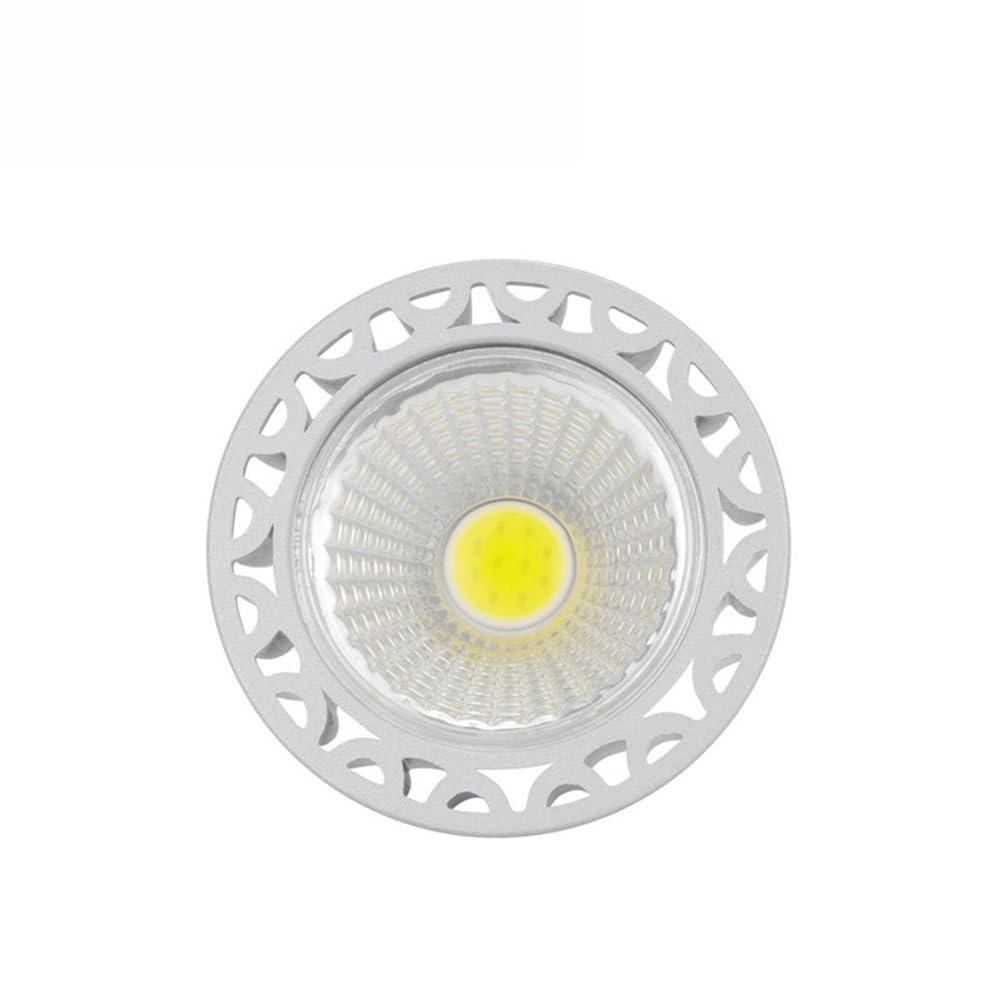 RZL Lighting, Confezione da 10, Lampadine Faretto LED COB AC220V GU10/E27/GU5.3 5W Dimmerabile Angolo del Fascio di 45 Gradi Decorazione for la Casa Lampada con Copertura in Vetro(Warm White,E27)