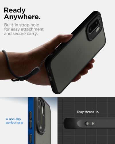Image of Spigen Essential Sand Crystal for OnePlus 15R Case [Translucent] [Bumper] OnePlus 15R Back Cover | TPU+PC - Frost Black