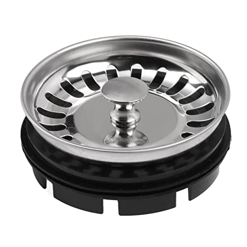 Topincn Colador Y Tapón Para Fregadero De Cocina, Cesta Combinada, Tapón De Agua, Colador Para Triturador De Basura, Triturador De Residuos De Alimentos Resistente Al Óxido, Trituradora