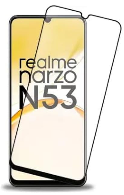 Image of DD SON Premium HD+ Tempered Glass Screen Protector Guard Compatible For Realme Narzo N63, Narzo N61, Narzo N53, C71, C63, C61, C53, C51, P4 Lite and Realme Note 50 (6.74 Inch) Edge to Edge Coverage With Easy installation kit for Smartphone
