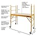 Metaltech Multipurpose 6'. Baker-Style Scaffold - 1, 000-Lb. Capacity, Steel, Model# I-CISC
