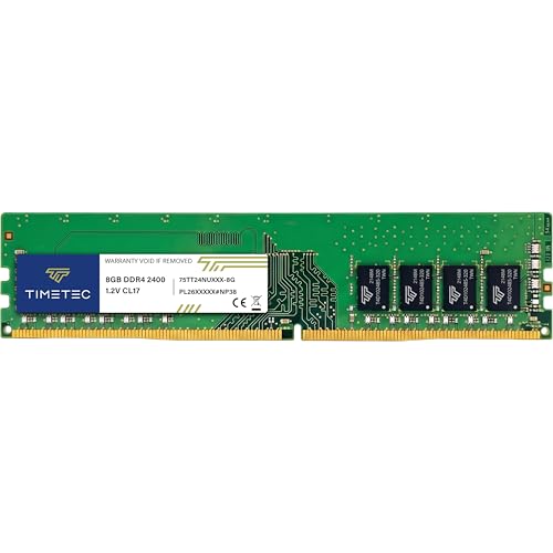 Image of Timetec Premium 8GB DDR4 2400MHz (PC4-2400T) PC4-19200 UDIMM for Desktop PCs - Non-ECC Unbuffered, 288-Pin, 1.2V, CL17 DIMM Memory Module