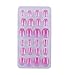 SIUSIO 120 Pcs 5 Pack Children Acrylic Fake Nails Press on Pre-glue Full Cover Glitter Gradient Color Rainbow Short False Nail Art Kits Set for Kids Little Girls - Multicolor Gradient Series