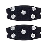 Grampones para Hielo - 2 Piezas Protectores Antideslizantes para Senderismo | Sujetadores para Botas De Y Crampones | para Senderismo Alpinismo Marcha Y Carreras Al Aire Libre