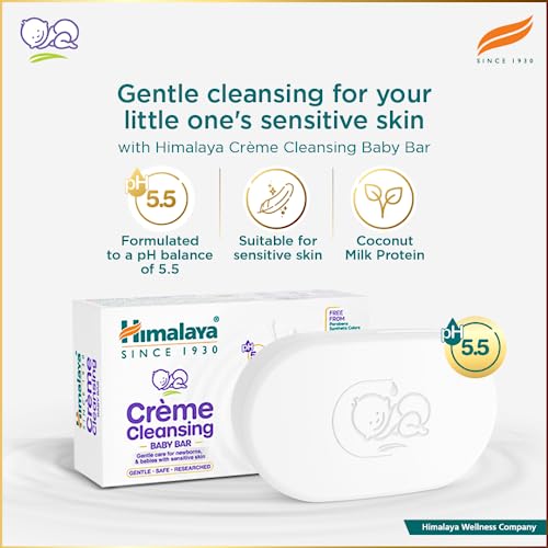 Image of Himalaya Baby Shampoo (400ml) + Creme Cleansing Baby Bar (75 gm) - Combo Set | No.1 Doctor Recommended Brand