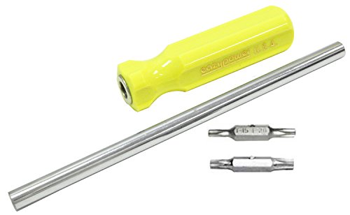 Image of Eazypower 87801 1 Pack 11-Inch 4in1 Molded Yellow Handle Screwdriver, Carded