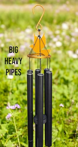 Image of Paradigm Pictures Big Meditation Wind Chime 38 inch | Deep Sound Outdoor Chime for Home & Yoga Decor