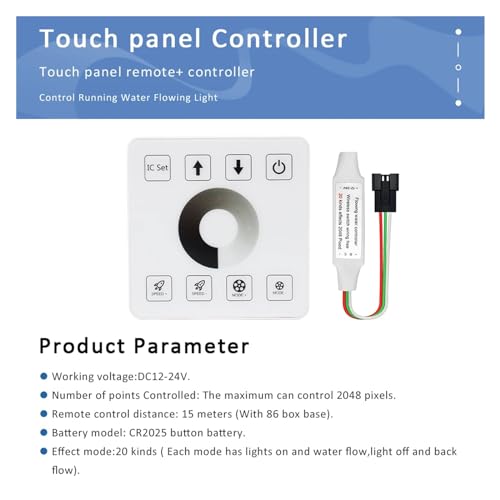 Contrôleur de ceinture de course hippique WS2811 1to1 1to4 tactile 3keys Controller - 5