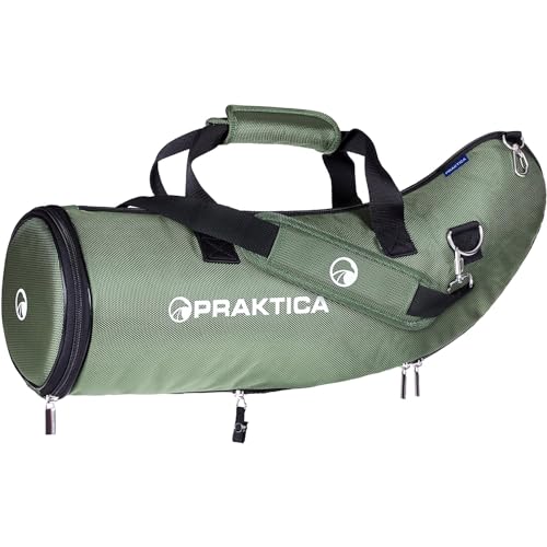 Praktica Universal Spotting Scope Case Fully Padded with Sling Strap for 65-80mm Scopes Internal Dims 205x410x105mm