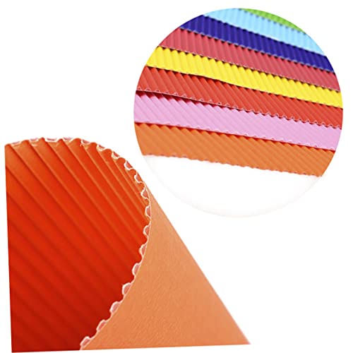 Papier cartonné ondulé A4 DOITOOL bloc feuilles multicolores bricolage loisirs créatifs - 7