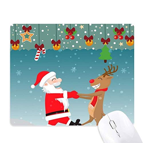 Tapis de souris de Noël en caoutchouc antidérapant pour le bureau