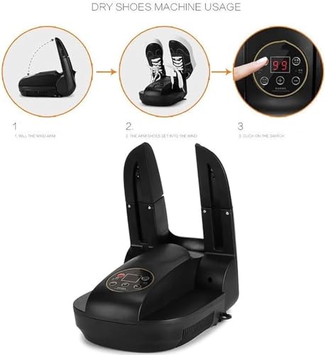 Secador de zapatos con diseño plegable y temporizador miniatura 3