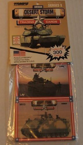 1991 Desert Storm Trading Cards Pack of 12 : Armor