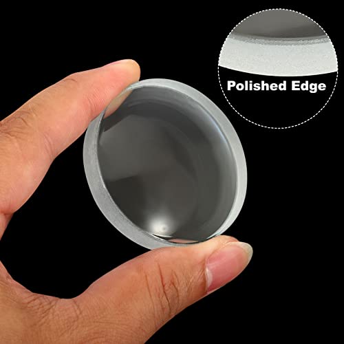 Image of PATIKIL 4 inch (100mm) Focal Length Double Concave Lens, 2 Pack 50mm Diameter 8mm Height Glass Optically Polished Round Edges Lens for Physics Experiment, Clear