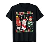 Professional Baby Wrapper NICU Mother Baby Nurse Christmas T-Shirt