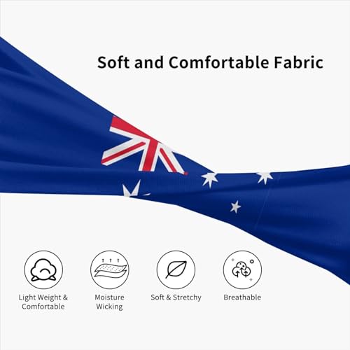 Image of Cute Flag Headbands Women Men Flag Sweatband Sports Headband for Running, Cycling, Yoga Gym, Working Out
