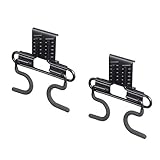 Ultrawall 2-Pack Heavy Duty Double Handle S Hook,Steel S-Type Home Garden Garage Organizer,Tool Storage Hanger for Cleaning and Weeding